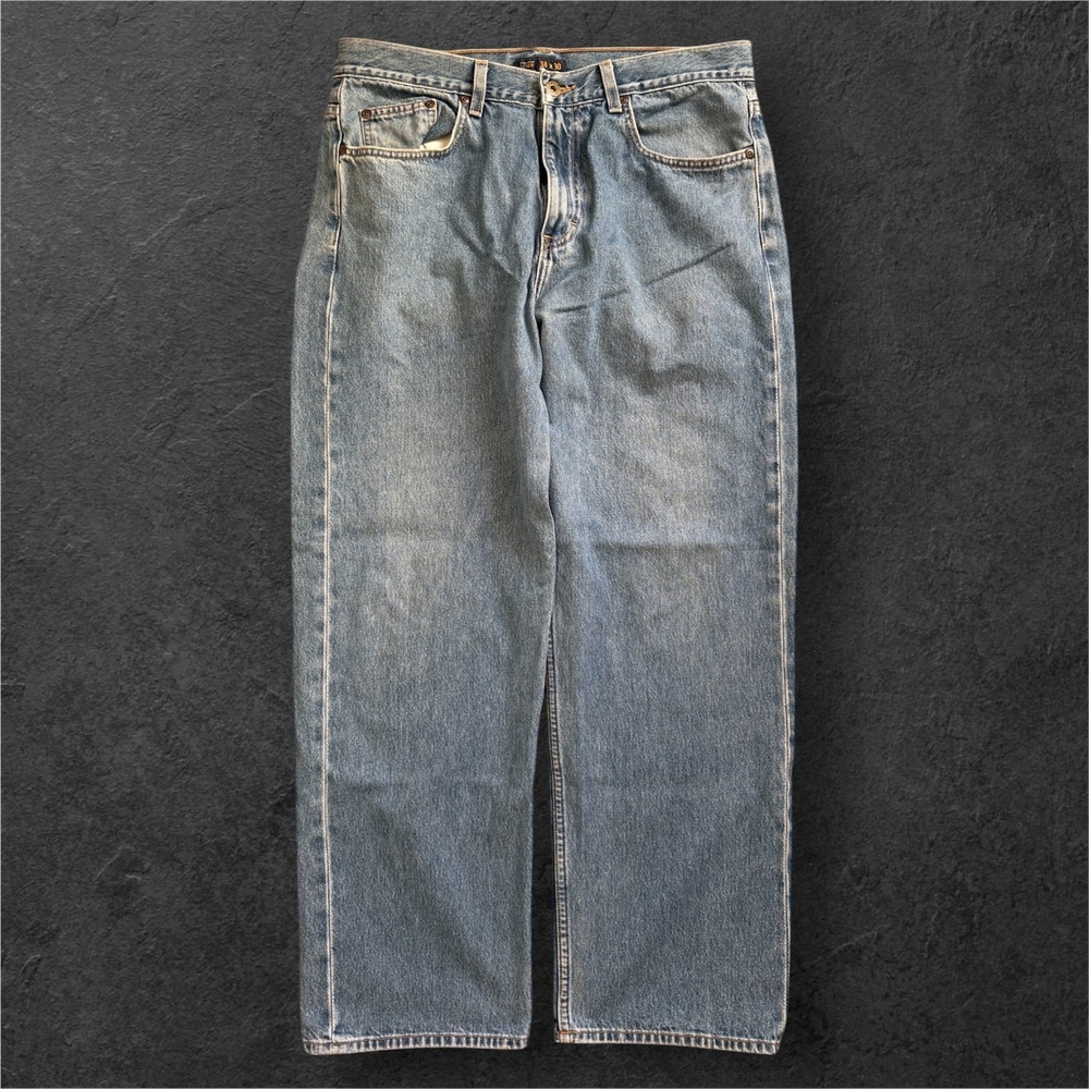 J Crew Mens Jeans 32x28.5 Light Wash Straight Leg Cotton Made‎ in USA 90s